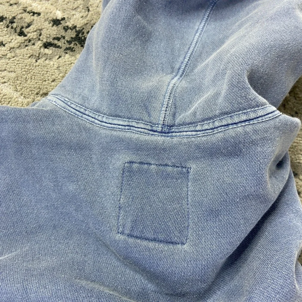 Nike Sportswear Hoodie Womens Medium Blue Fleece‎ Lined Swoosh Logo Drawstring